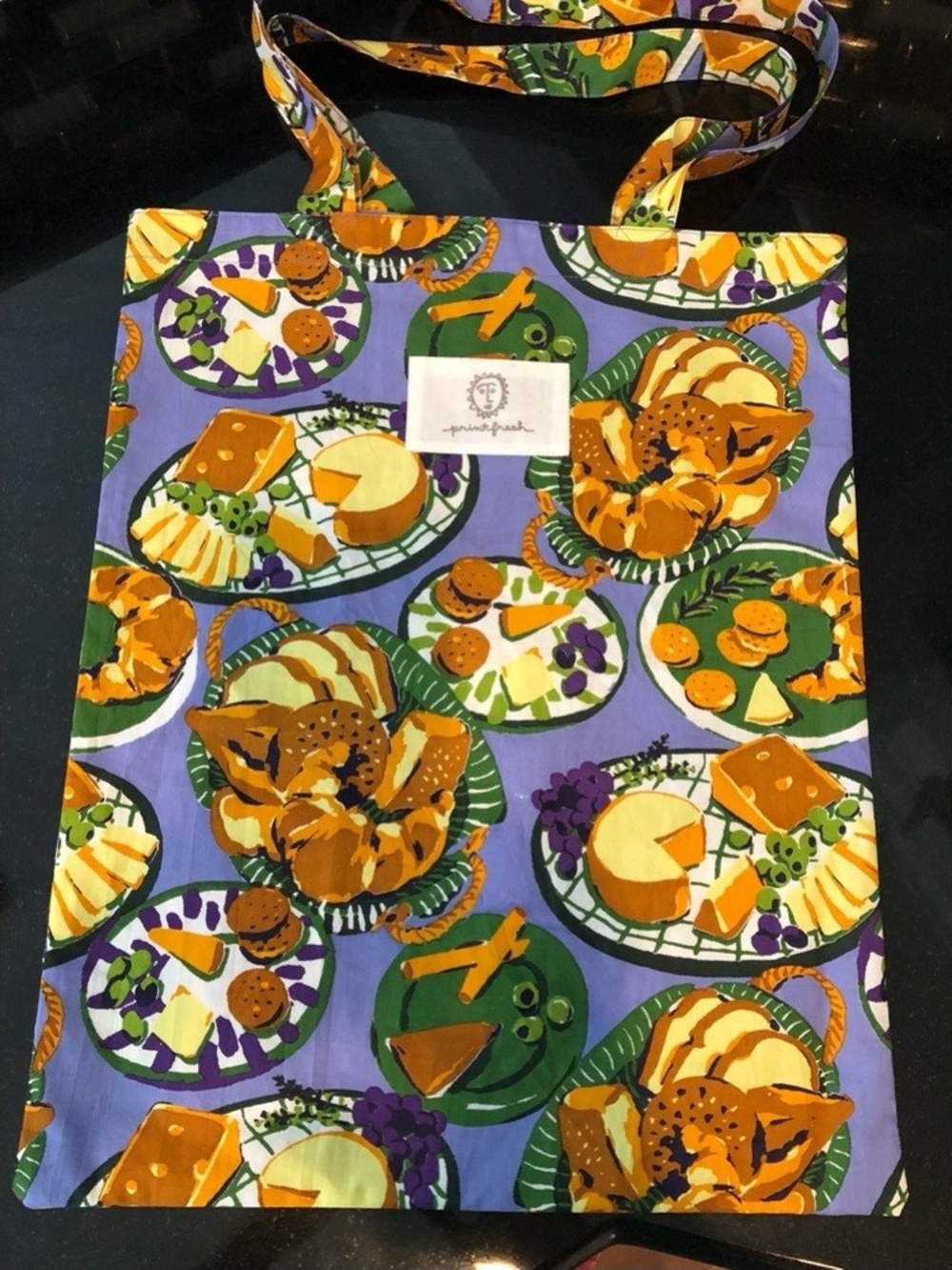 Printfresh Cheese Plates Tote
